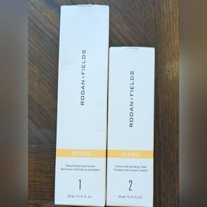 Rodan + Fields Reverse Cleanser and Toner - White and Yellow